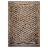 10x14 Ivory, Gray, Brown Color Hand Woven Flatweave Wool Southwestern Oriental Rug